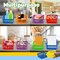 24 Pack Small Classroom Storage Baskets, Pack Bulk, Square 4.5" Sturdy Plastic Colorful Crayon & Pencil Container, Organizer Bins for Desk for Classrooms Supplies, Office, Toy Storage